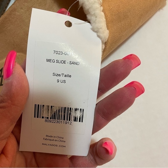 - 𝅺Malvados Meg Faux Microsuede Shearling Slide With Molded Corkbed - Picture 6 of 8